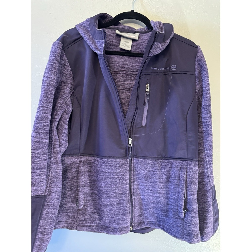Free Country Women's Purple Fleece Jacket